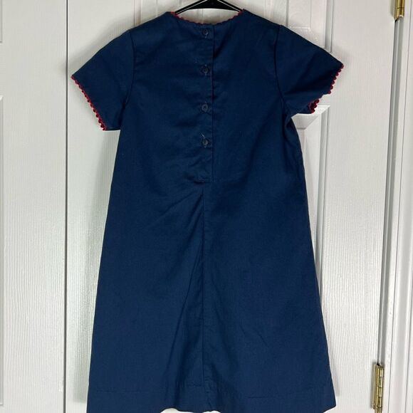 Lullaby Set Navy Baby Doll Dress Size 7 - Picture 2 of 3